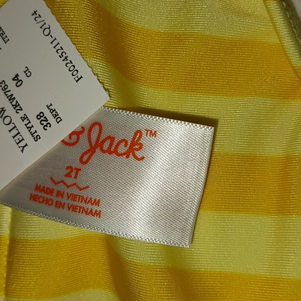 Toddler Girls' Eyelet Ruffle Bikini Bottom Only - Cat & Jack Yellow - Picture 3 of 3